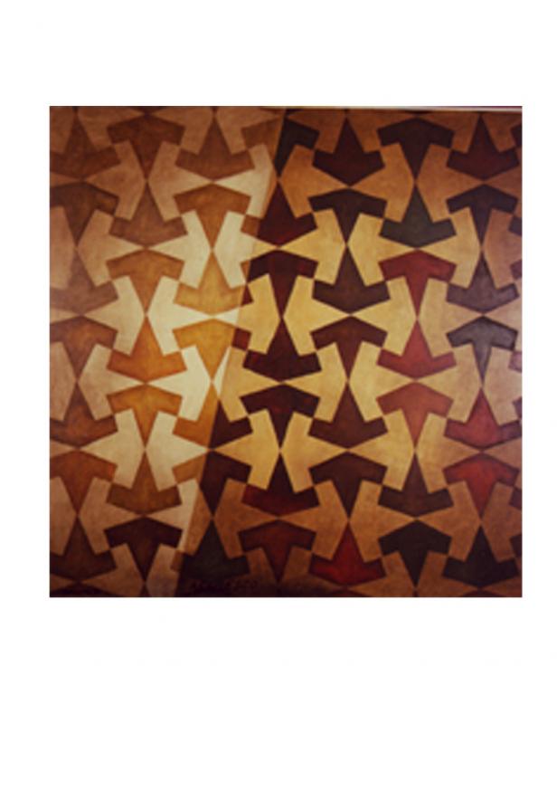 Arabesco  olio su tela  100x100   1991