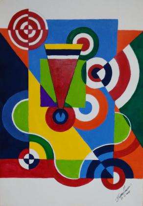 COMPOSITION NR 015 – "Circles intertwined 006" – By EURICO HAAN – 2015