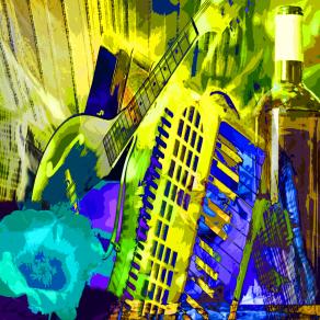 Vino bianco, fiori e vecchie canzoni !!!