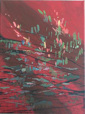 Athanasia Karatza - Obbiettivi 1 -acrilico su tela - 30 x 40