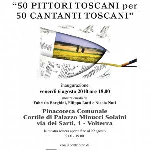 "50 pittori toscani per 50 cantanti toscani"