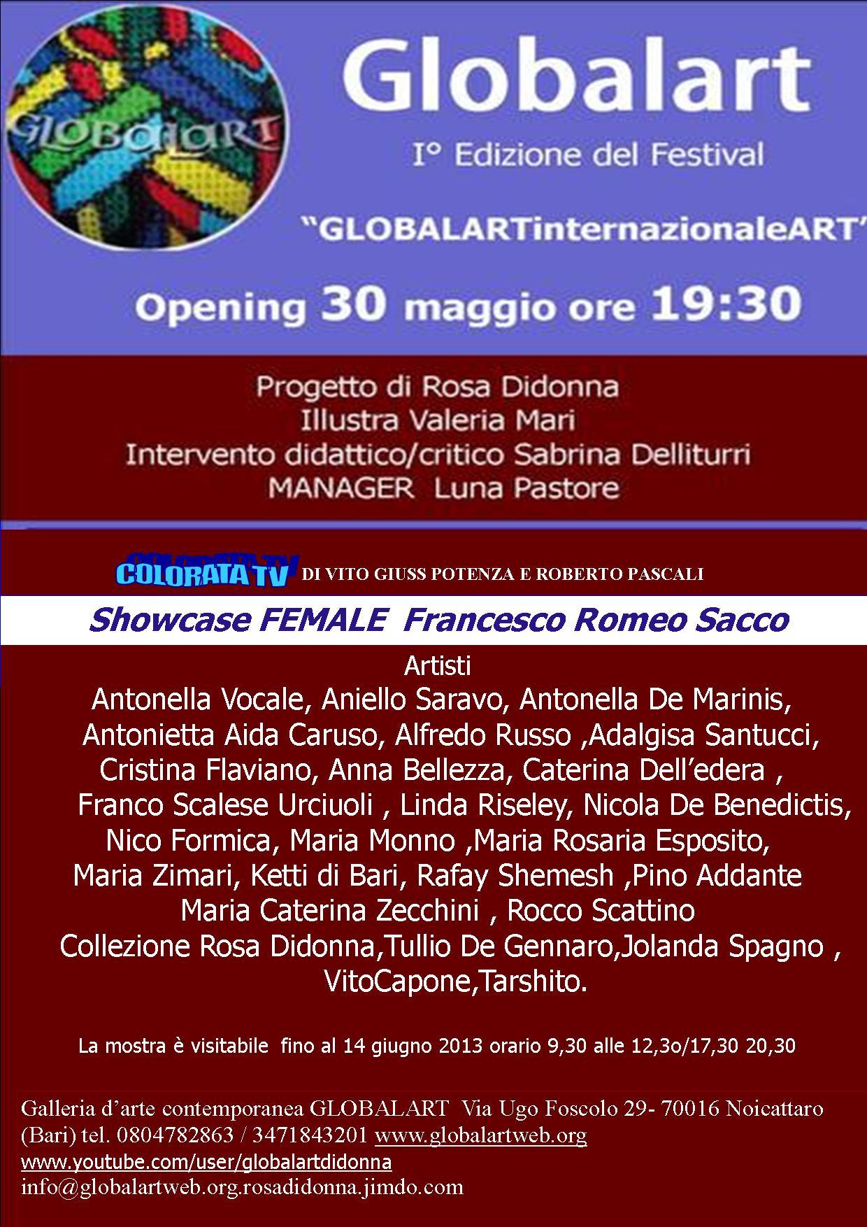 I° Edizione del Festival”GLOBALARTinternazionaleART”