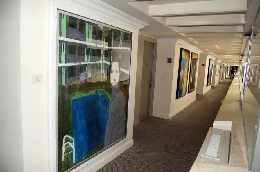 motel76' painting at Marina Hotel, Tel Aviv