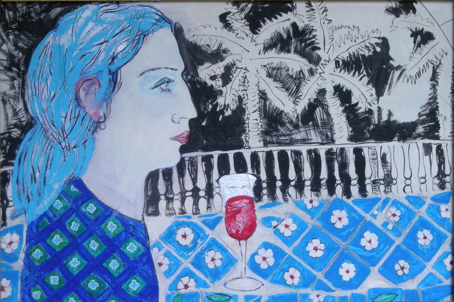 Night.40x60Mixed technique on plywood. 2010. 