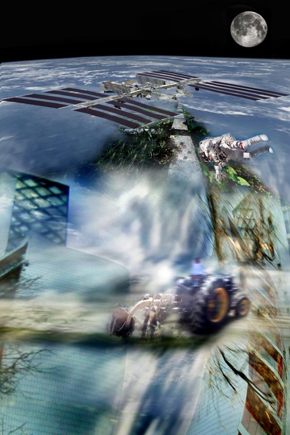 verdura fresca negli ortispaziali internazionali,unico problemino l'acqua.