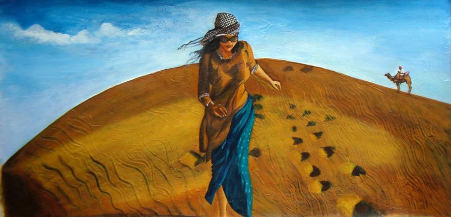 Step Ahead- Original Portrait Painting