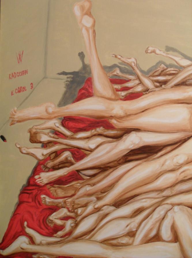 Incontro di gruppo fra giovani donne - Idea eccitante - Nude tutte insieme (particolare)