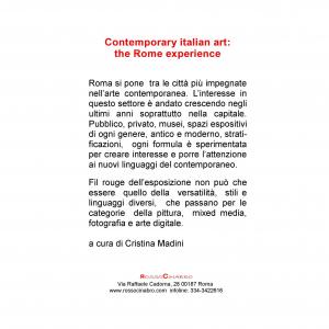 ‘Contemporary Italian Art: The Rome Experience ’ 