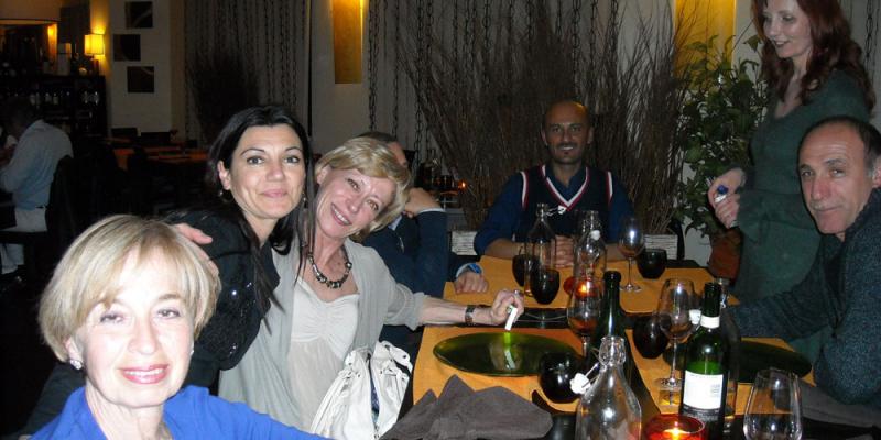 Foto della cena con artisti 31 marzo 2012