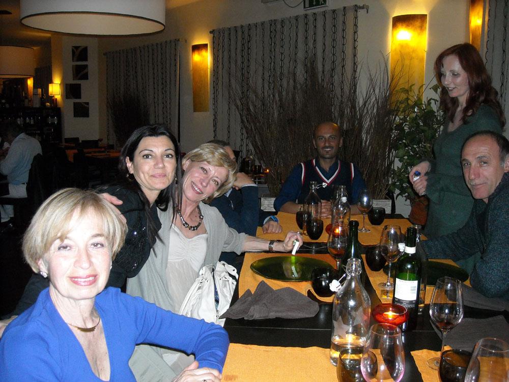 Foto della cena con artisti 31 marzo 2012
