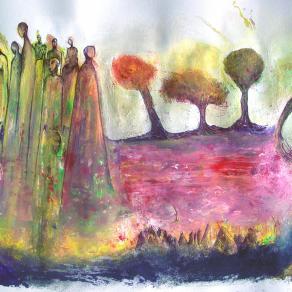 tecnica mista su carta 300 gr