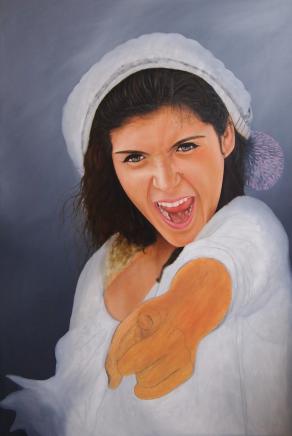 "I got you" Pintura em progresso / Painting in progress.