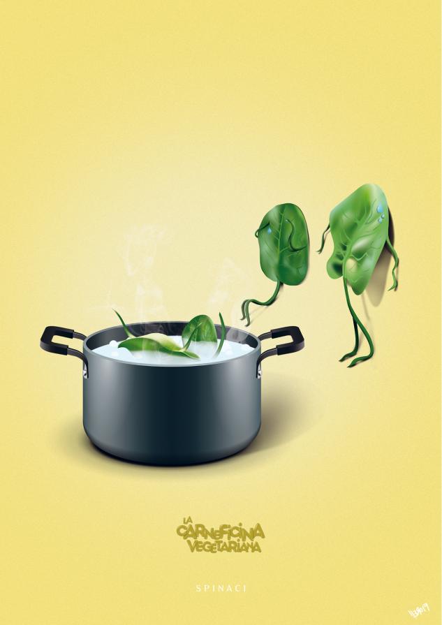 LA CARNEFICINA VEGETARIANA - SPINACI