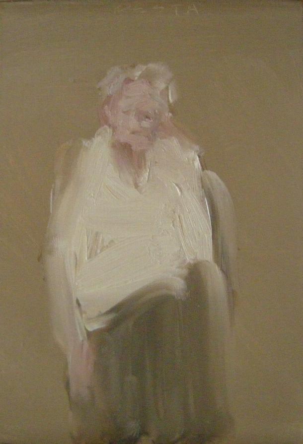 Woman with White Sweater