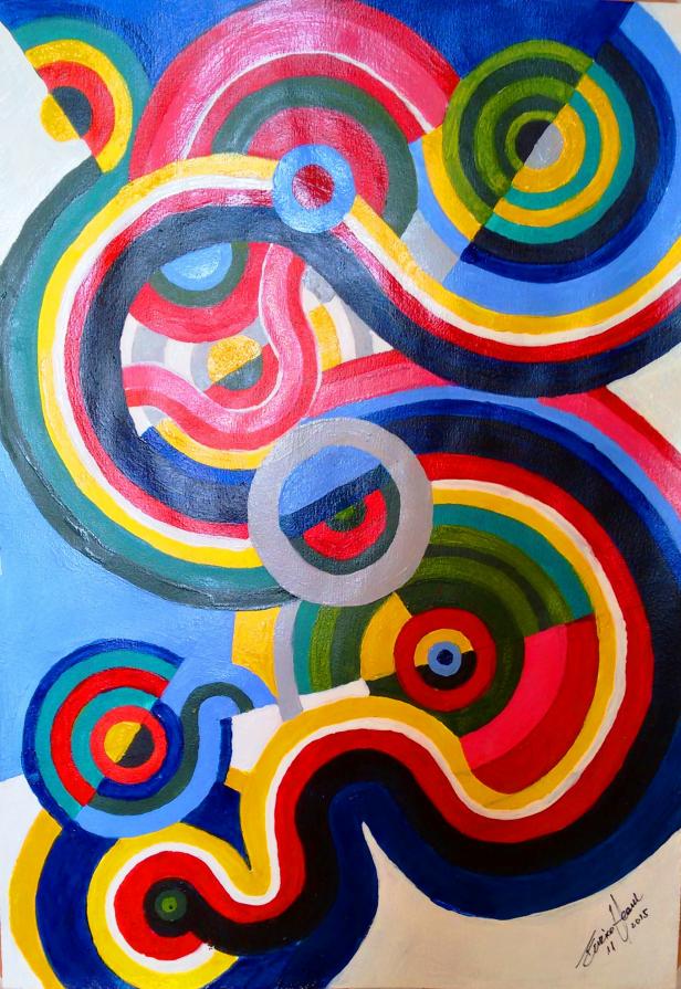 COMPOSITION NR 014 – "Circles intertwined 005" – By EURICO HAAN – 2015