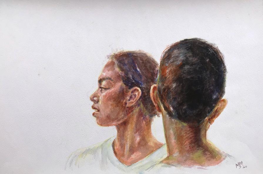 Margherita Massimino - Vedute - matita su carta - 65 x 44