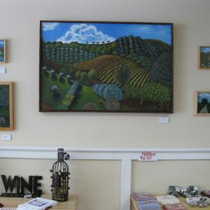 Dipinti di Carla Strozzieri sono in mostra a "Dai Vigneti," Quadri di Carla Strozzieri