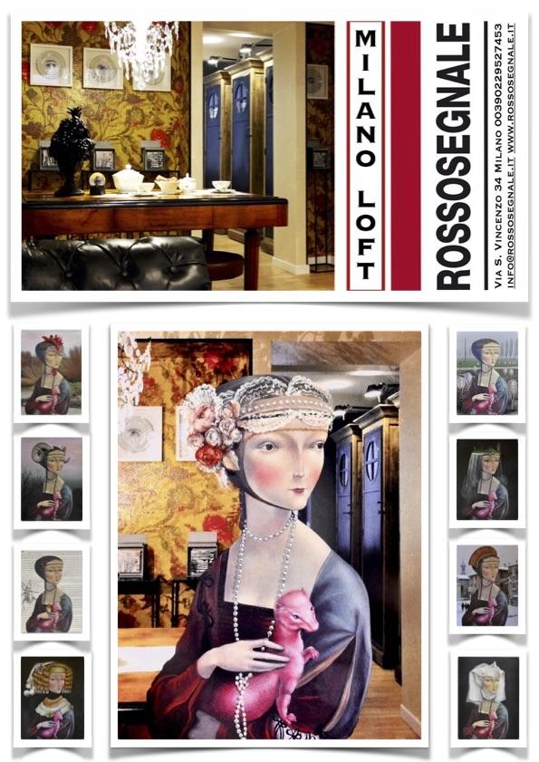 DAMA CON ERMELLINO SINTETICO. RITORNO A MILANO