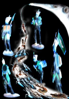 prigionieri del sistema.. tutti in fila filissima,io in fila per un pezzo di pane.