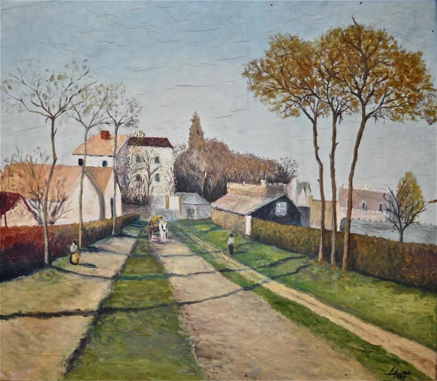 "Entada al pueblito" my personal and humble interpretation of "Entrée du village de Voisins" by the 