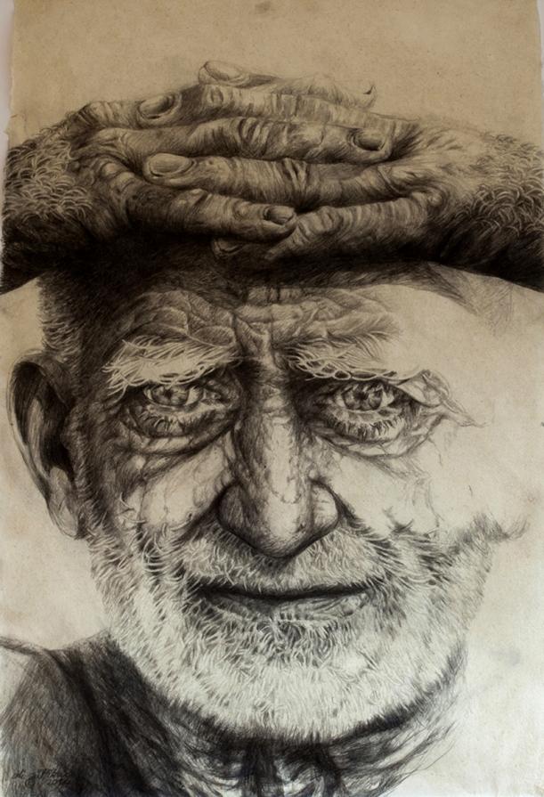 DAVID // PENCIL ON PAPER // 68 X 101 CM // 2014