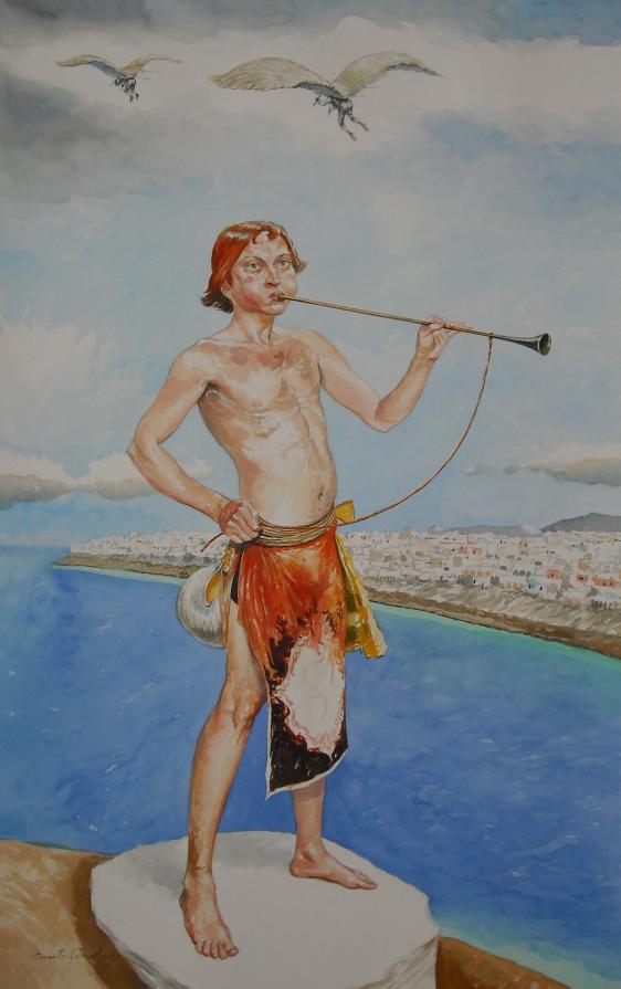 The Beautiful missing the flight of Icaro and Daedalus