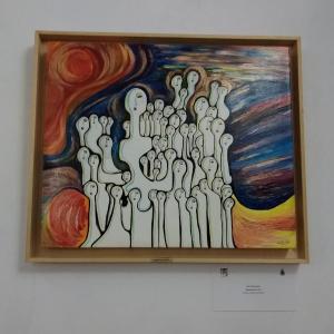 Maristella Angeli present at the inauguration "Asylum: fear as [Art]"