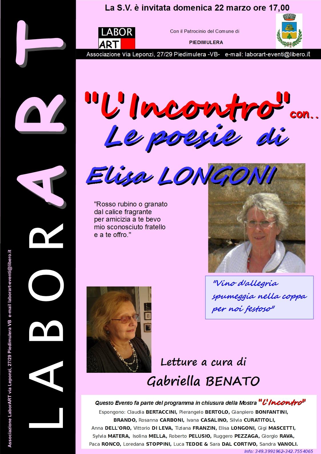 LE POESIE DI ELISA LONGONI