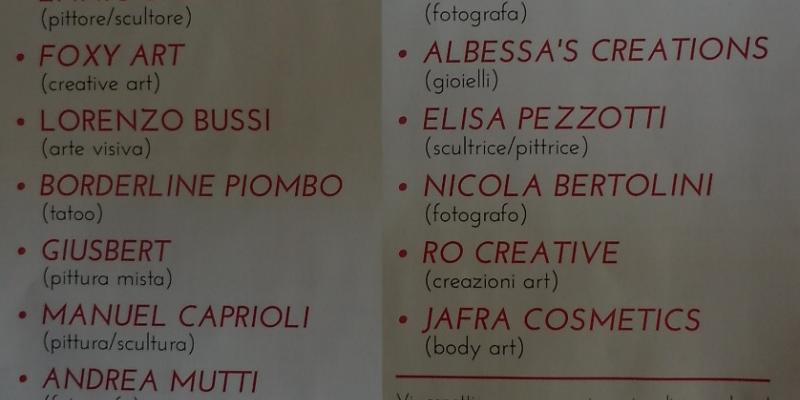 "L'EVENTO DEGLI ARTISTI" presso Bar el busili' in art "L'EVENTO DEGLI ARTISTI" presso Bar el busili' in art