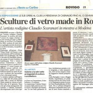 MOSTRA ALLA "MERIDIANA" DI MODENA ,22 DICEMBRE 2013-12 GENNAIO 2014.