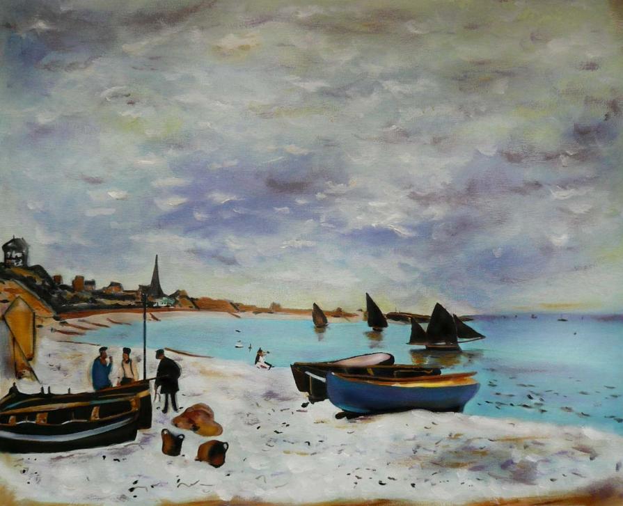 The Beach at Sainte-Adresse, 1867