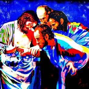 THE INCREDULITY OF ST THOMAS - AFTER CARAVAGGIO