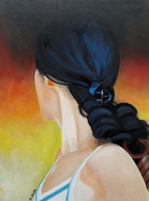 autoritratto di spalle