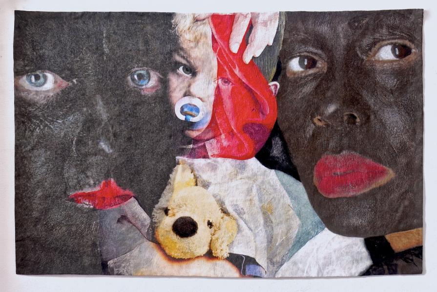 Zwarte Piet felt portraits 10