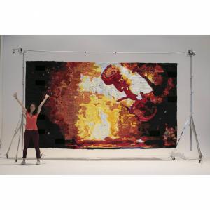 The Ascent of the Angel Metatron (artist included for scale)