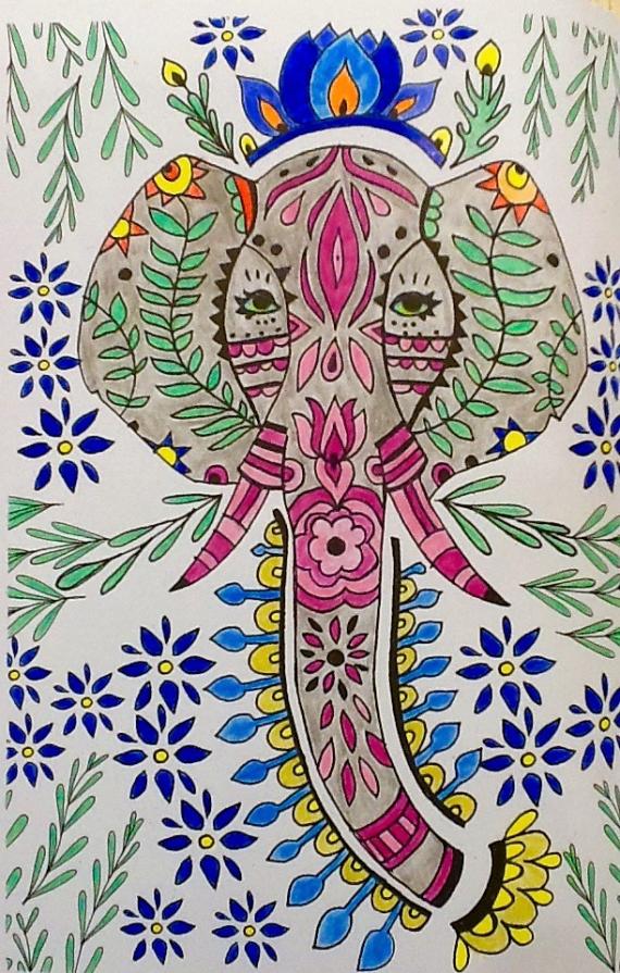  THERAPY COLOR Tanyyy!!! :D - 68 - the elephant and good luck 