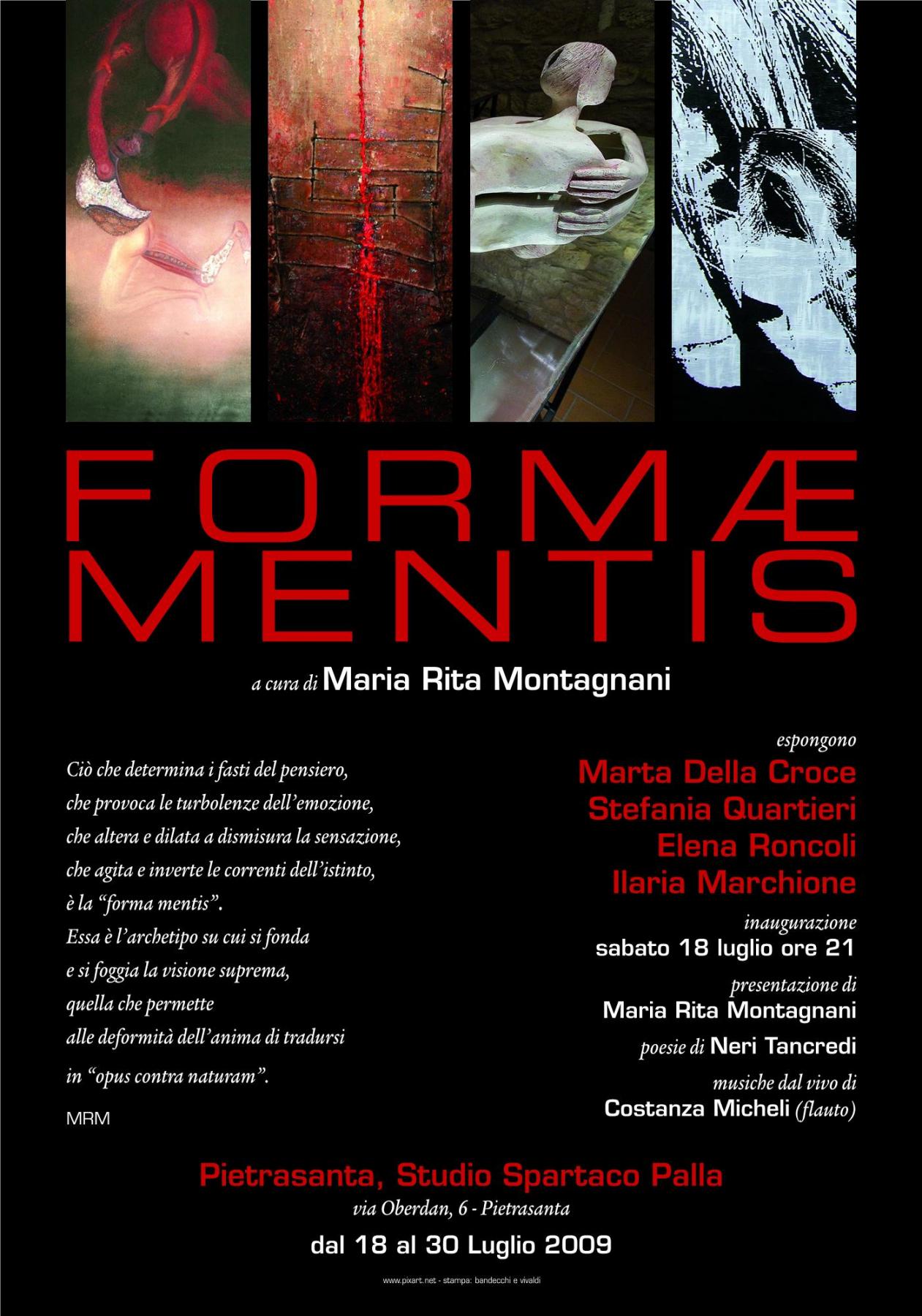 FORMAE MENTIS  a cura di Maria Rita Montagnani