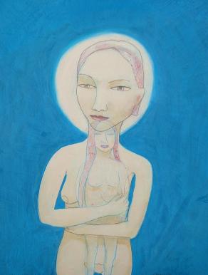 Self With Small Self (blue)