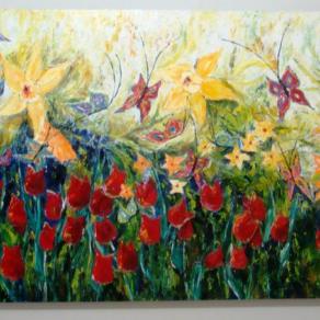 Tulipas e Borboletas