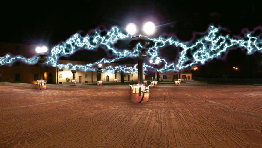Effetto Tesla - Piazza della Fattoria, Figline Valdarno (Italy)