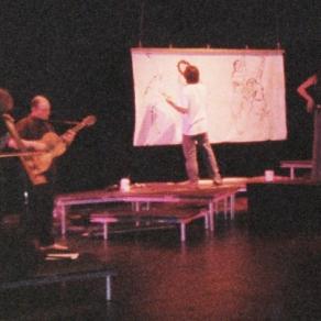 Danse-peinture performance