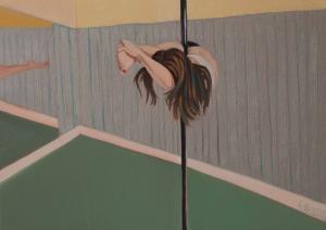 Francesca Armand - pole dancer -mirror