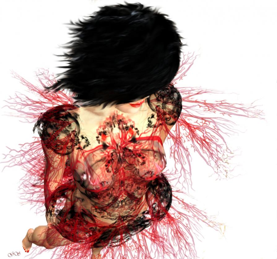 Life flowing in her veins