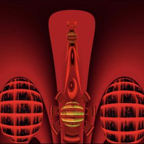 Grafica digitale rossa