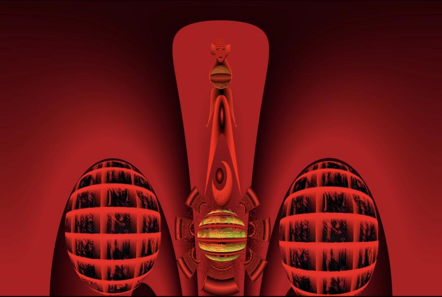 Grafica digitale rossa