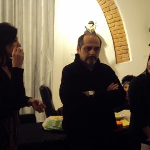 Il Maestro di scultura Denis Raccanelli alla ArteArte di Mantova.