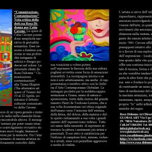 “ Comunicazioni - contaminazioni”