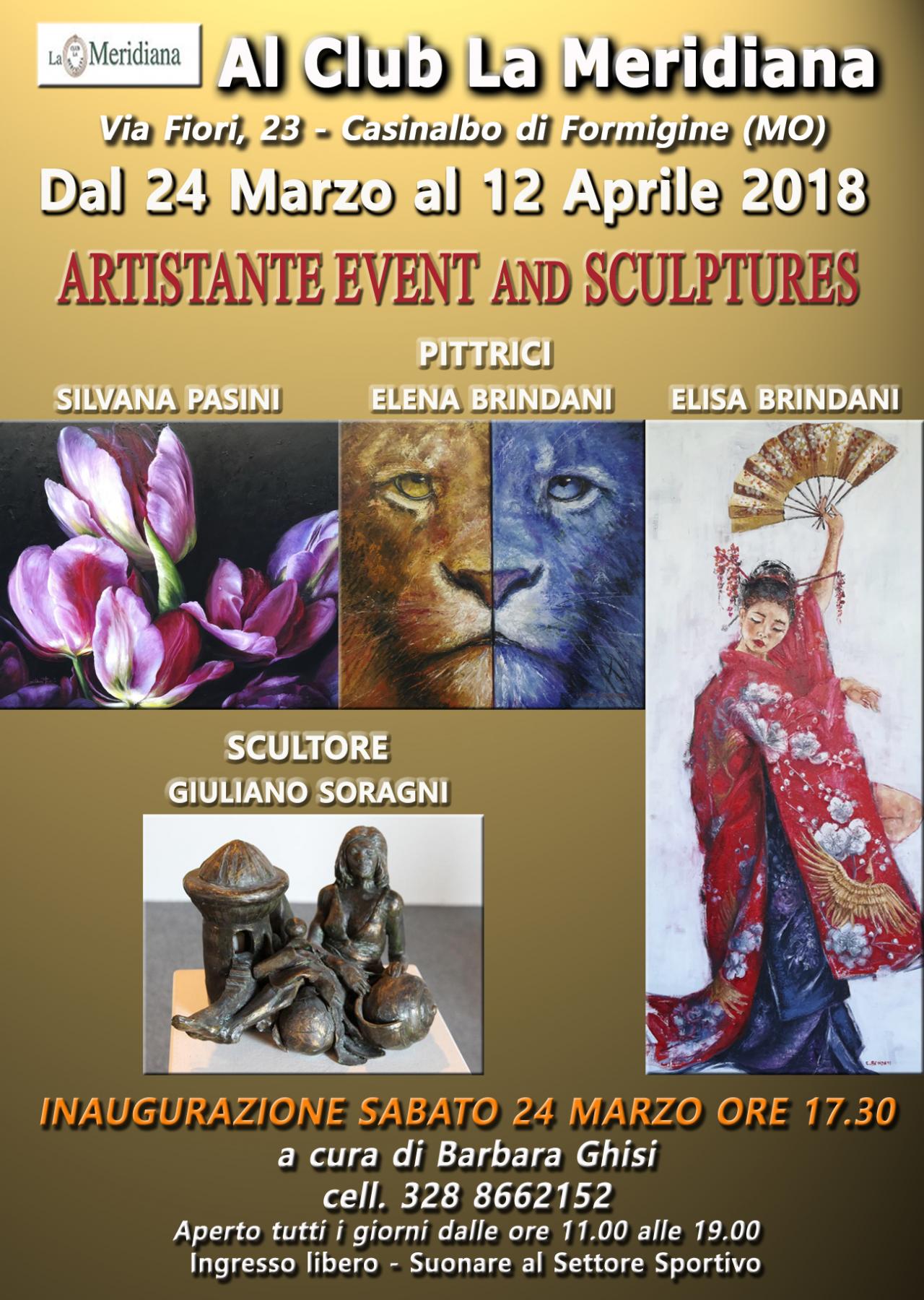 ARTISTANTE EVENT AND SCULPTURES AL CLUB MERIDIANA 