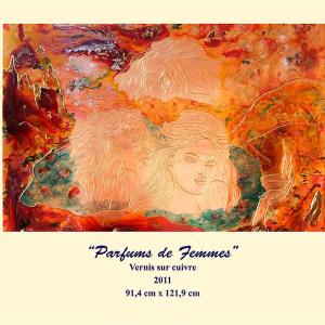 PROFUMI FEMMINILI - Personale di Maev Marchini. Colori su rame