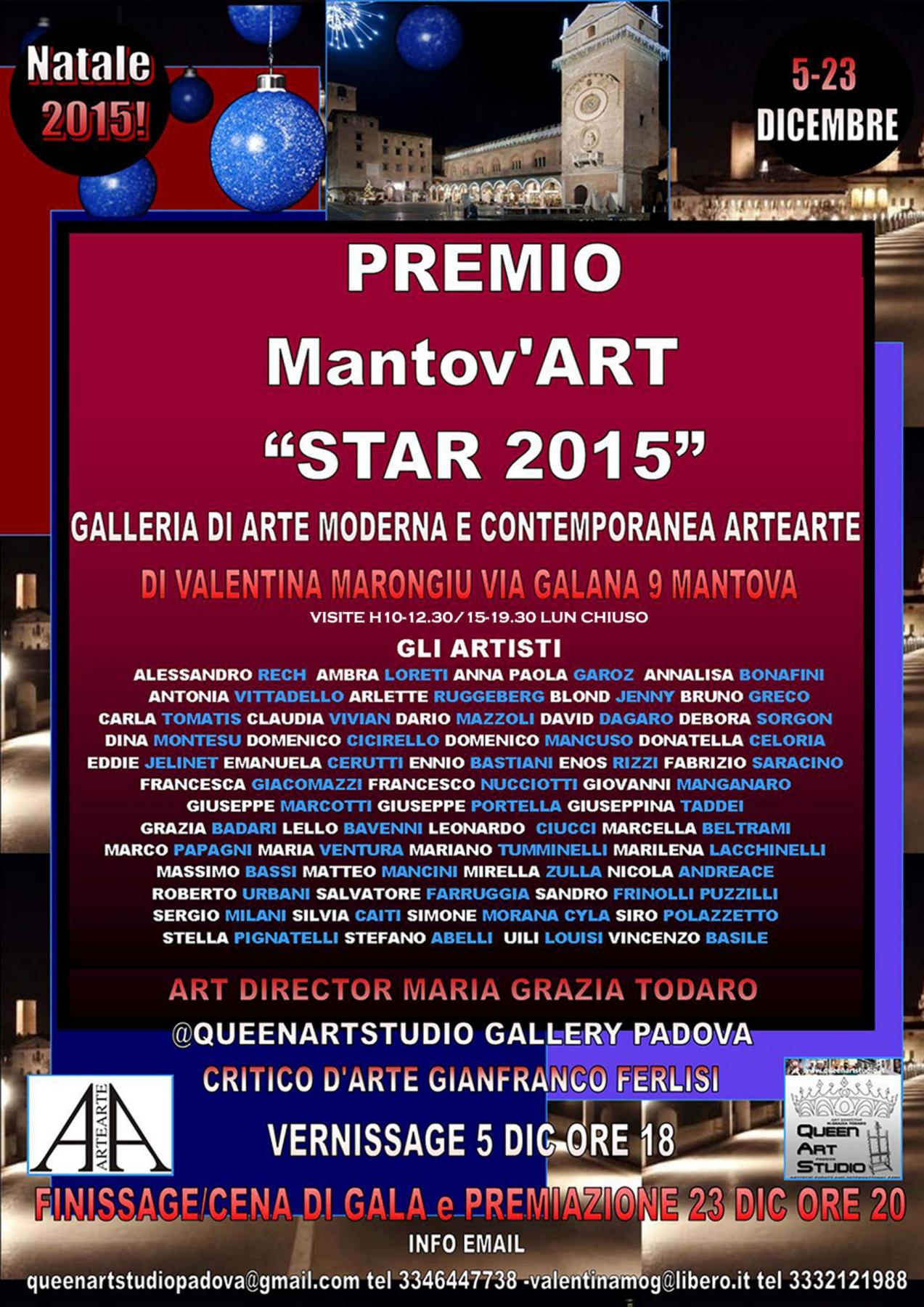 PREMIO MANTOV'ART "STAR 2015" PREMIO MANTOV'ART "STAR 2015"